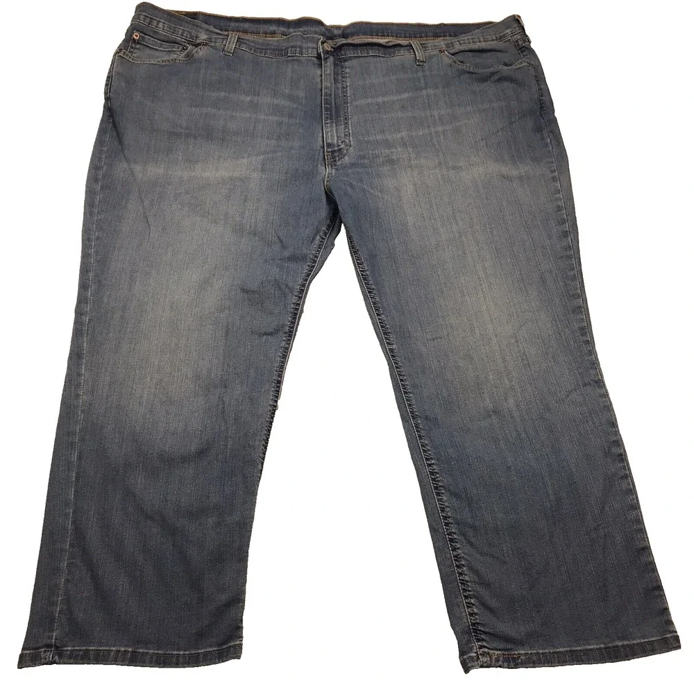 Levis 541 Jeans Men 56x30 (FIT 54x28) BIG TALL Athletic Taper Stretch Light Blue